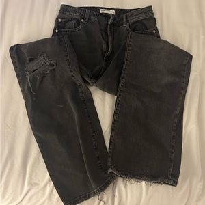 GARAGE HIGH RISE BLACK JEANS
